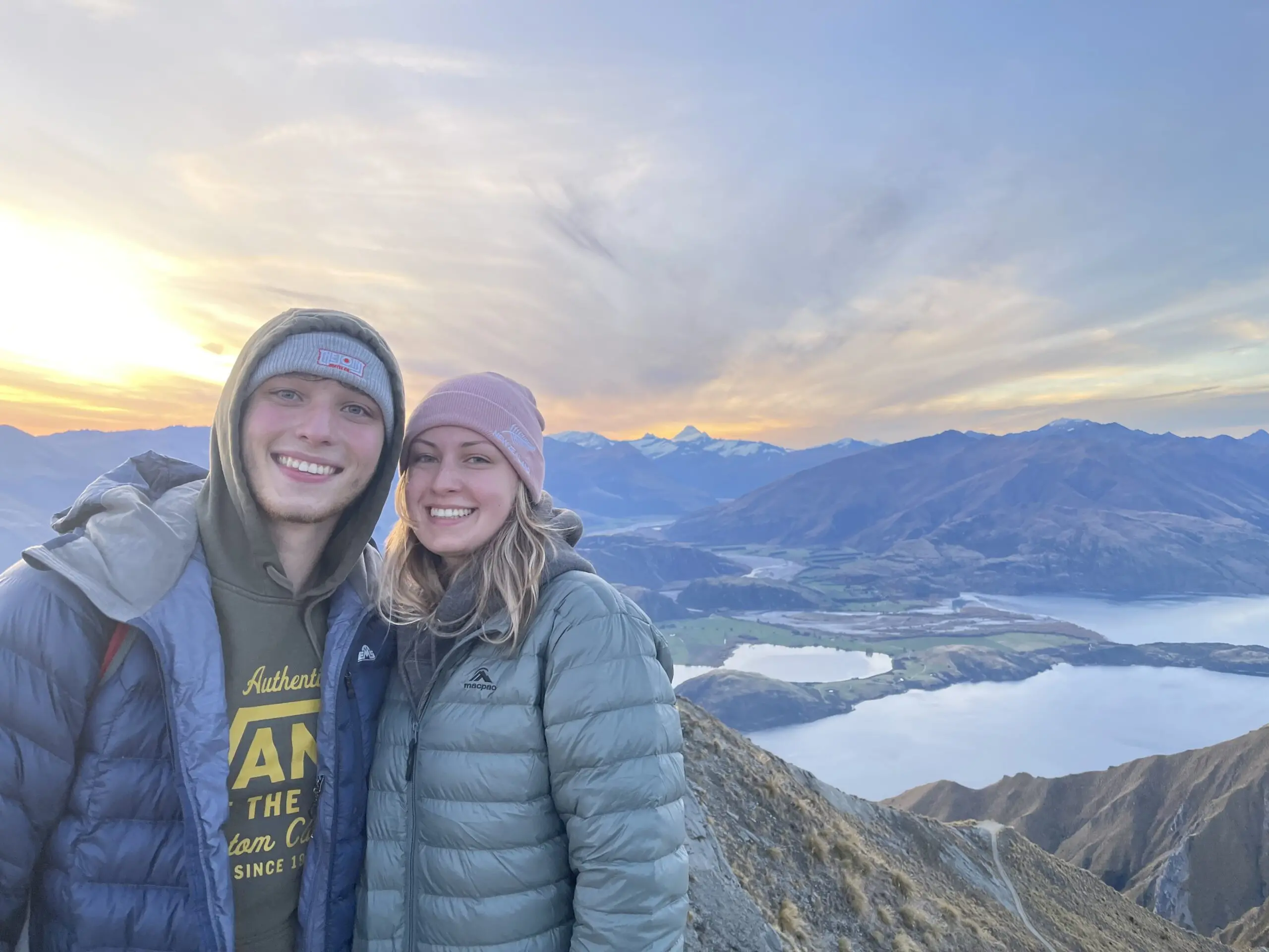 LVC students Sam and Alex in New Zealand