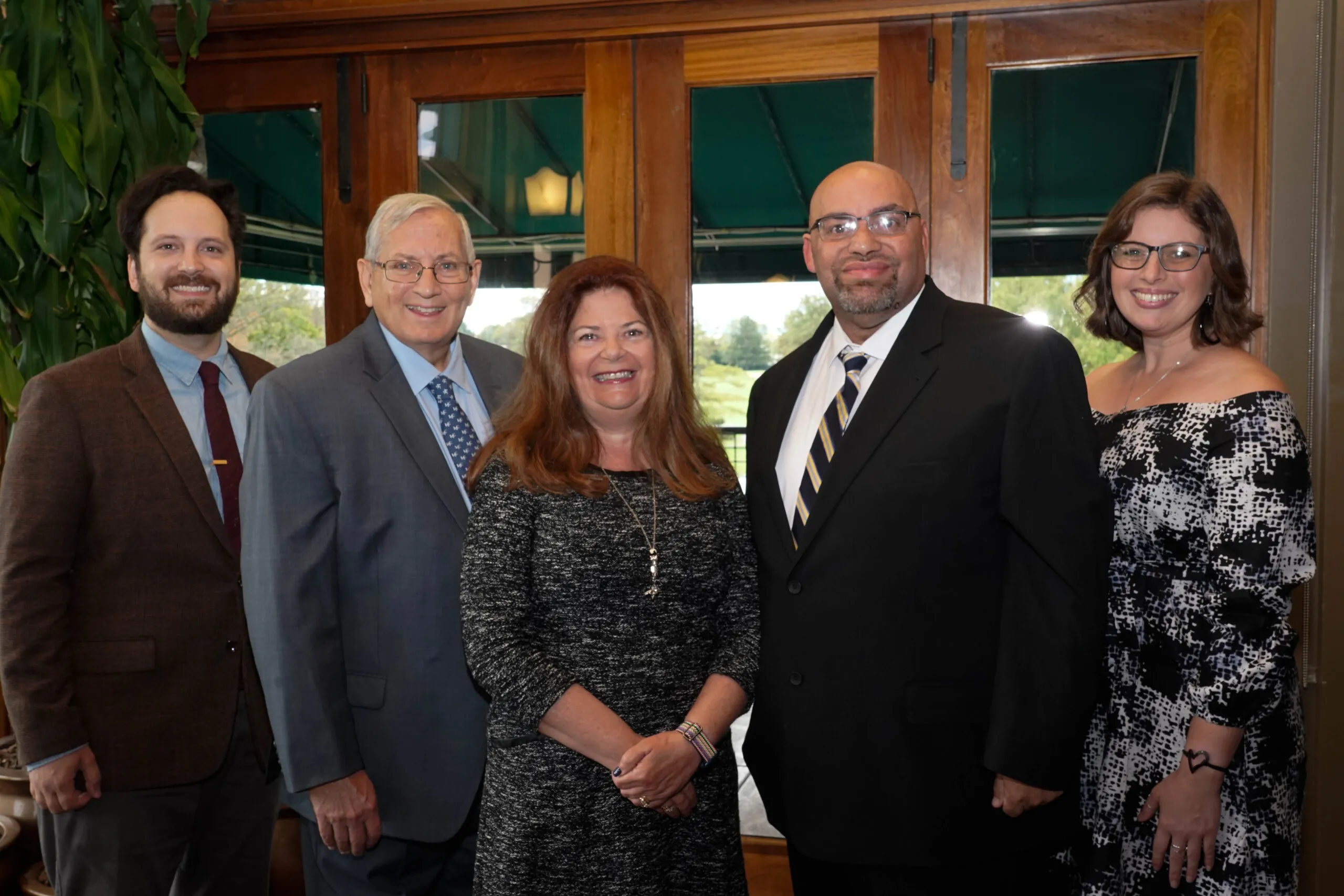 2023 LVC Alumni Award recipients. L. to R. Anthony Marasco, Bob Johns, Karen Young, Cornell Wilson, and Betty Ross