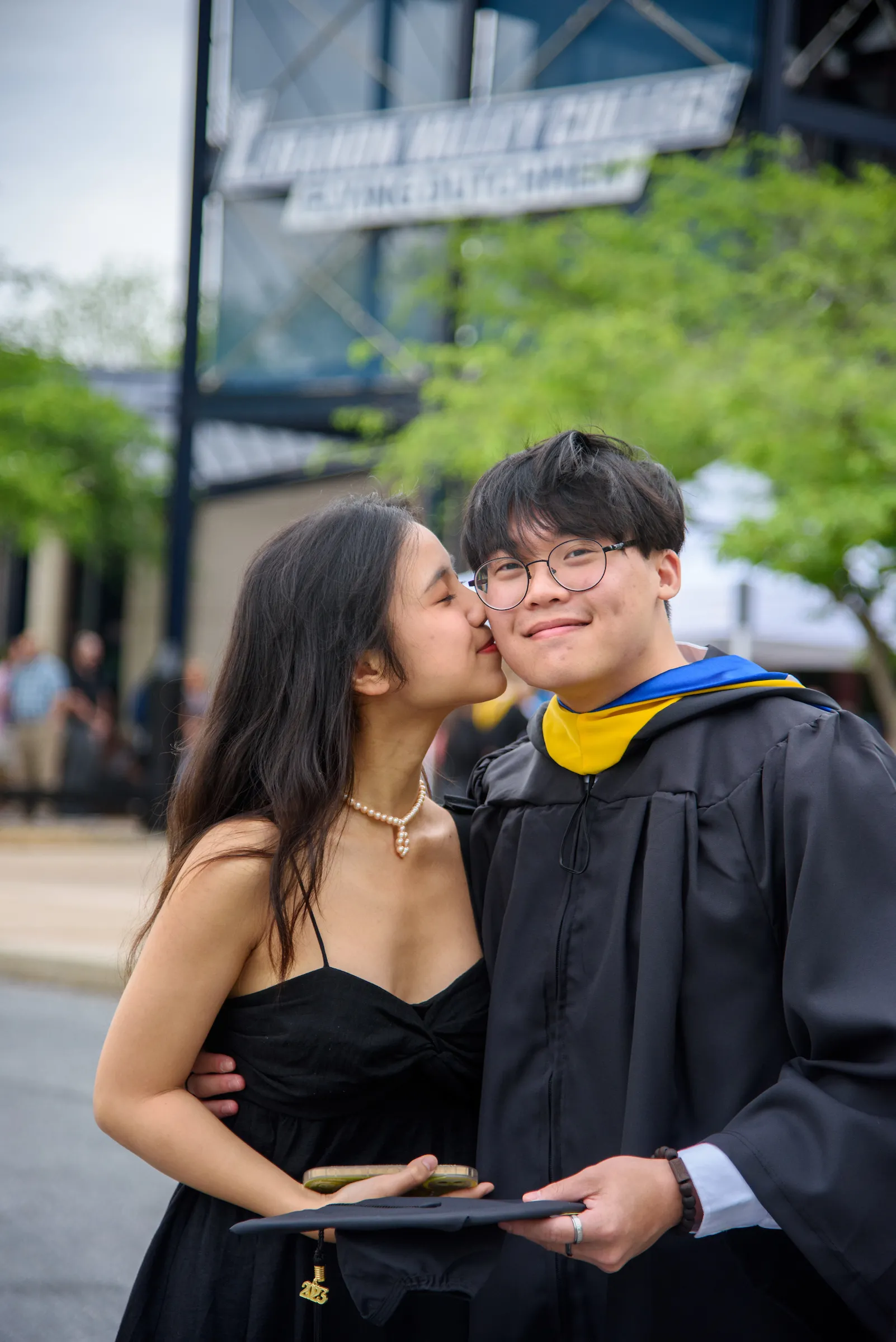 Jonathan Lam '23 at LVC Commencement