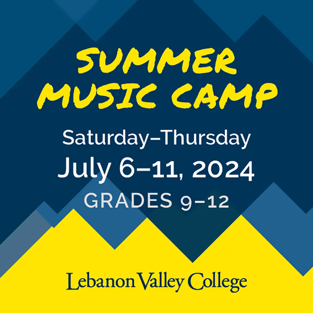 Summer Music Camp 2024 graphic, July 6–11, 2024
