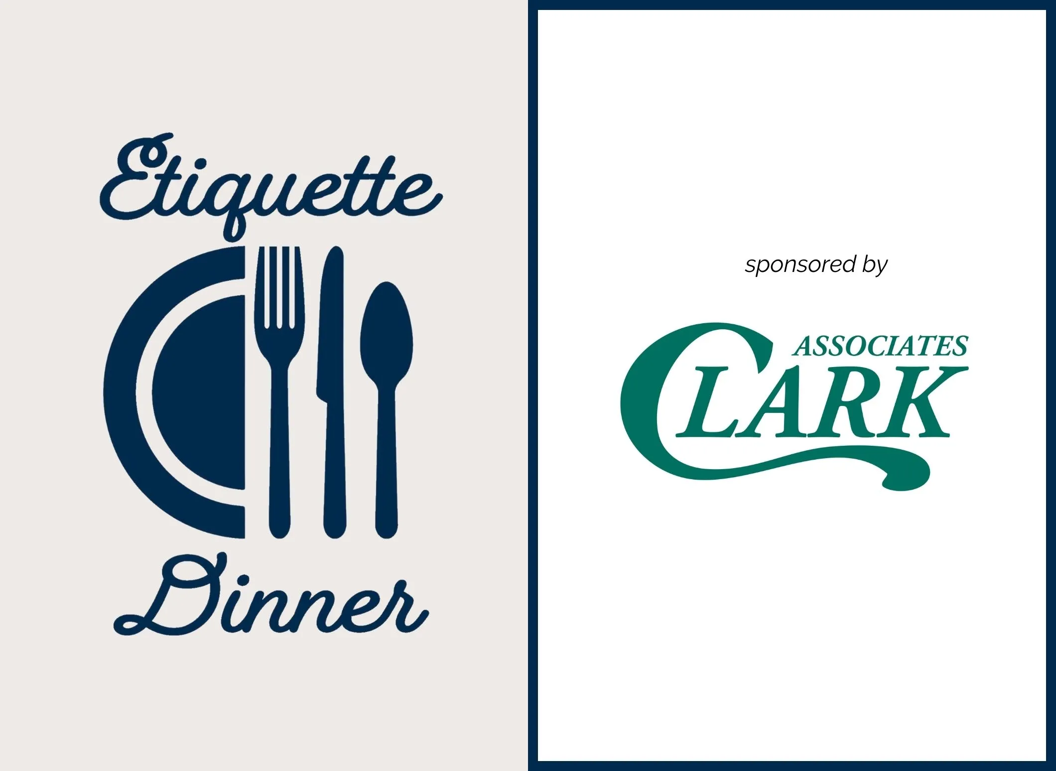 Etiquette Dinner sponsored by Clark Associates