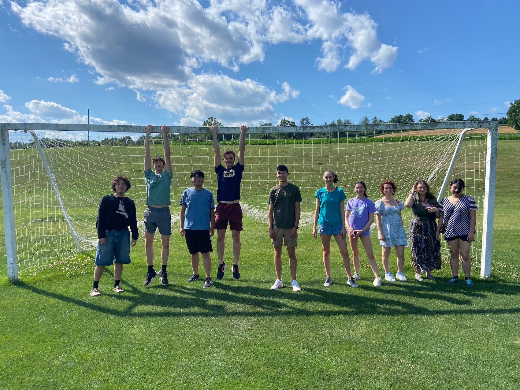 2024 Actuarial Science Camp students on soccer field