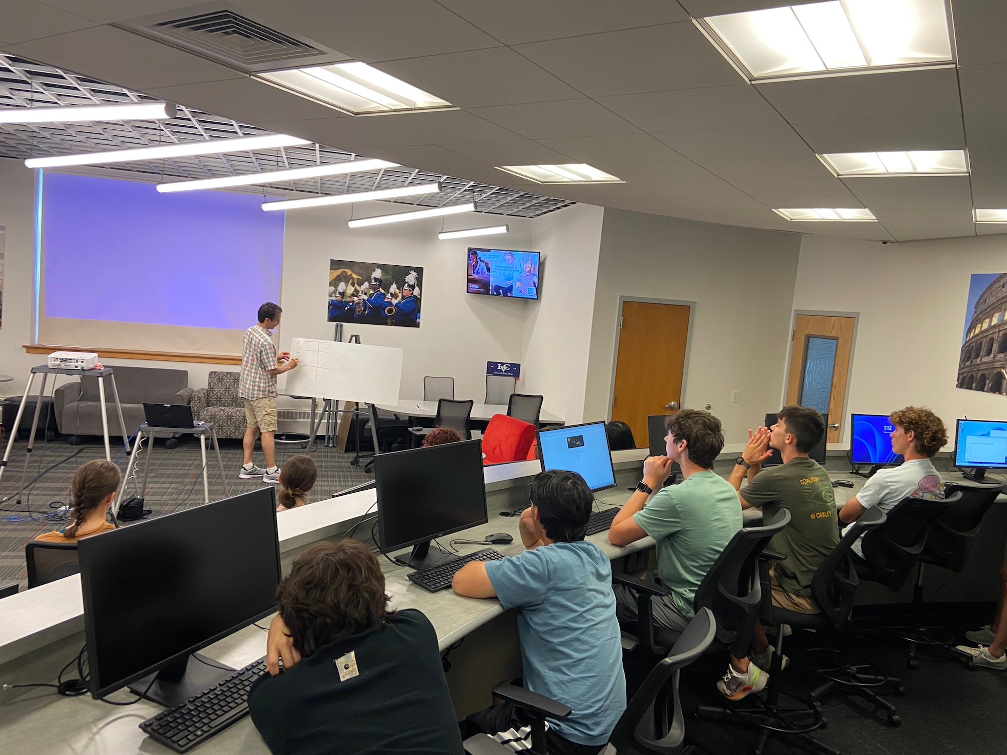 2024 Actuarial Science Camp students listen to lesson