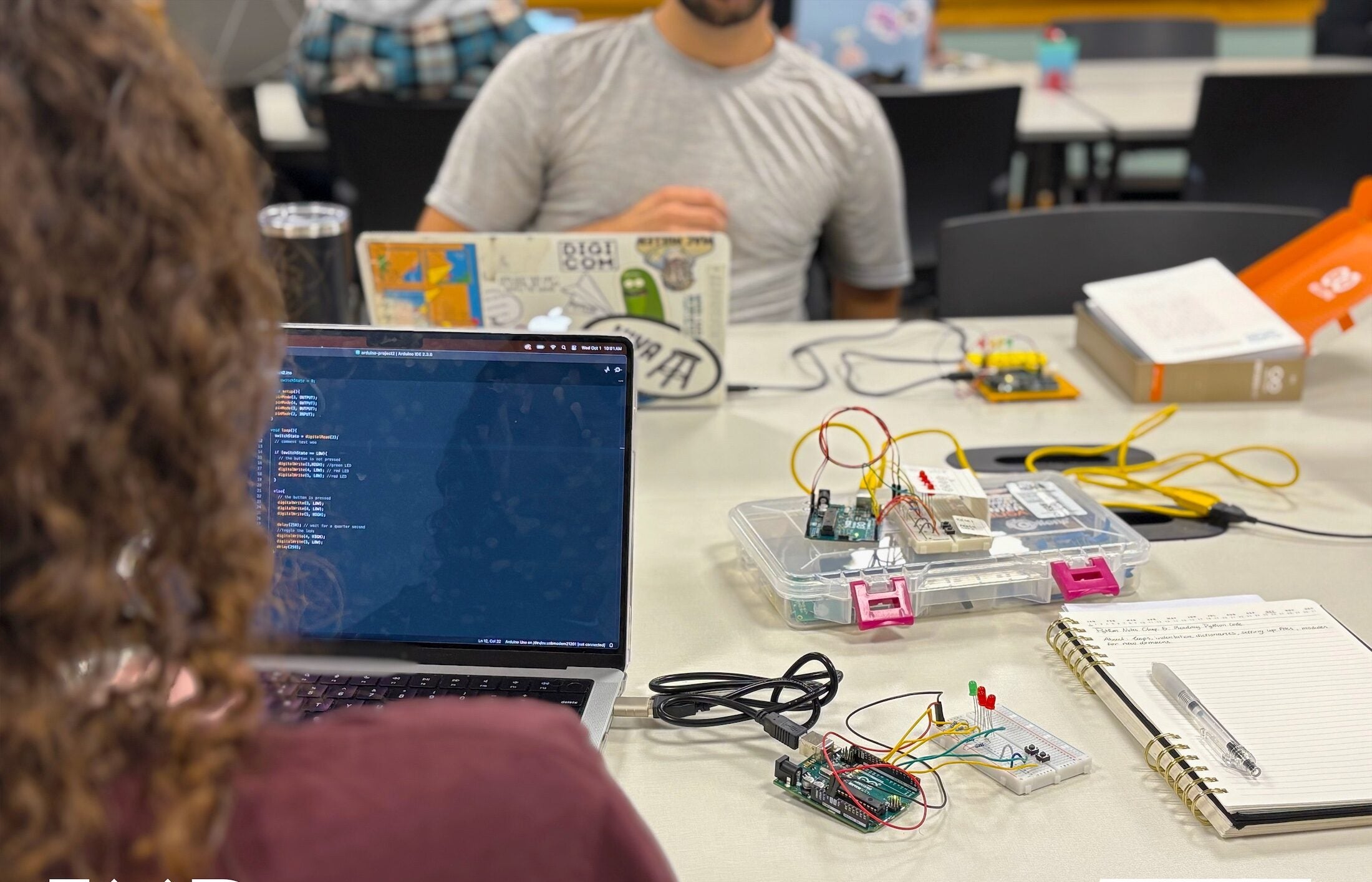 Students in Design, Media, & Technology class