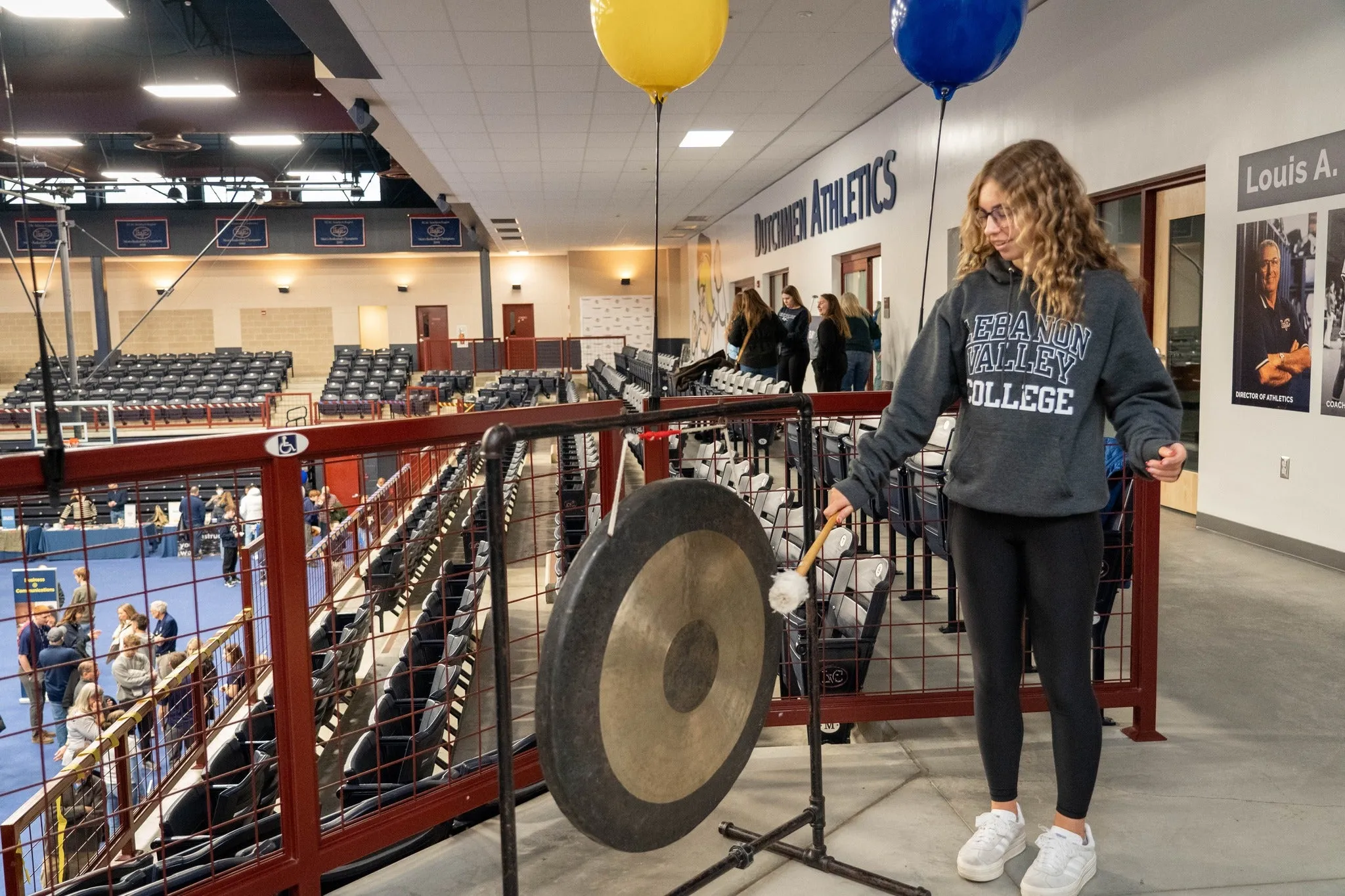 Student rings celebratory gong at LVC Live 2025