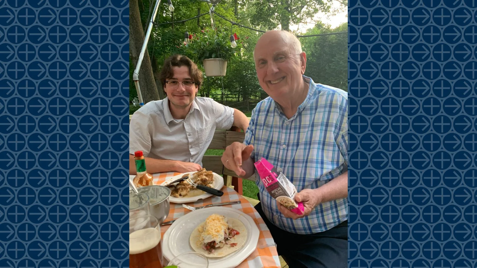 Chris Mingus with Dr. Frank Rice