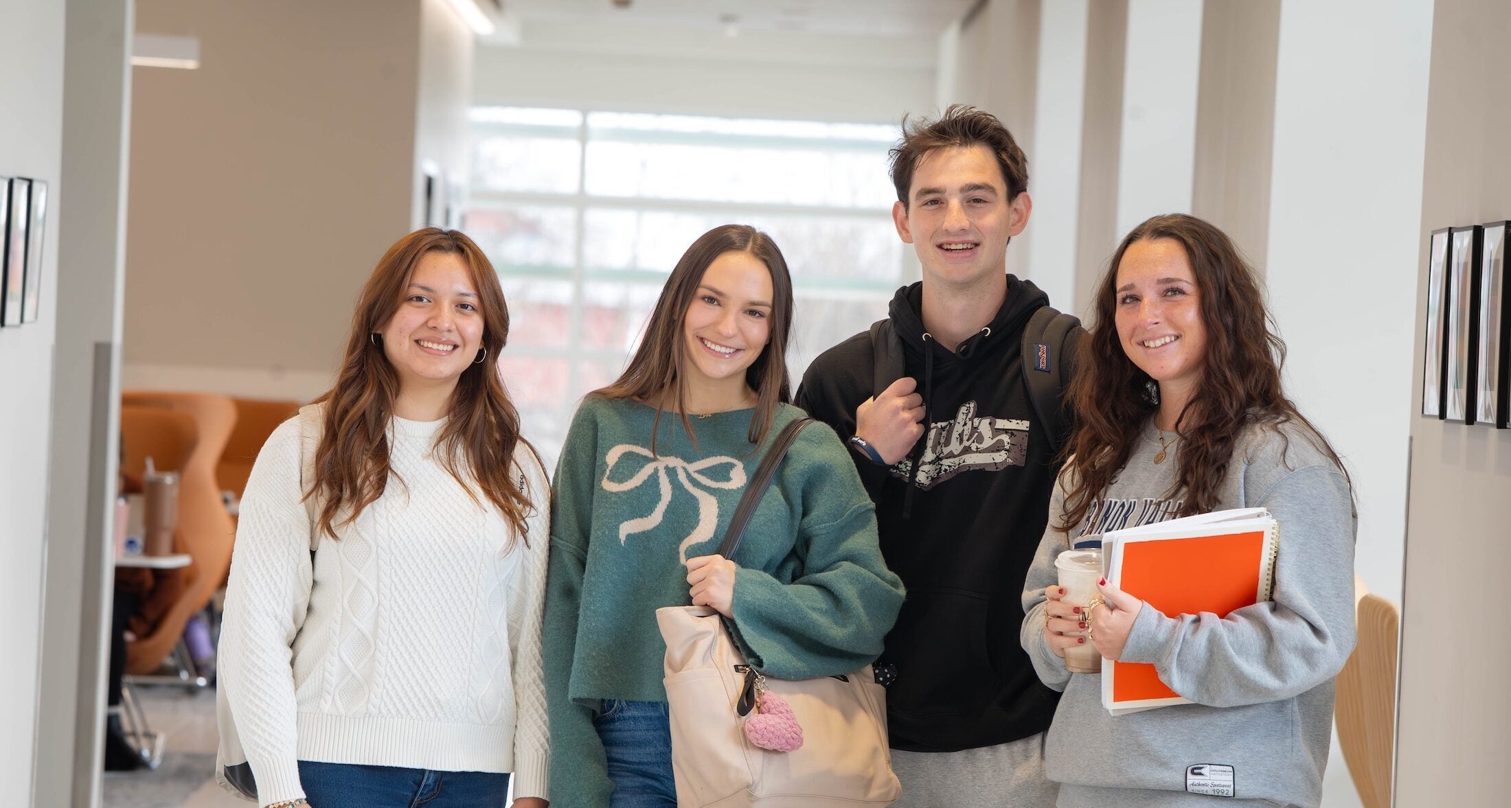 LVC students in hallway