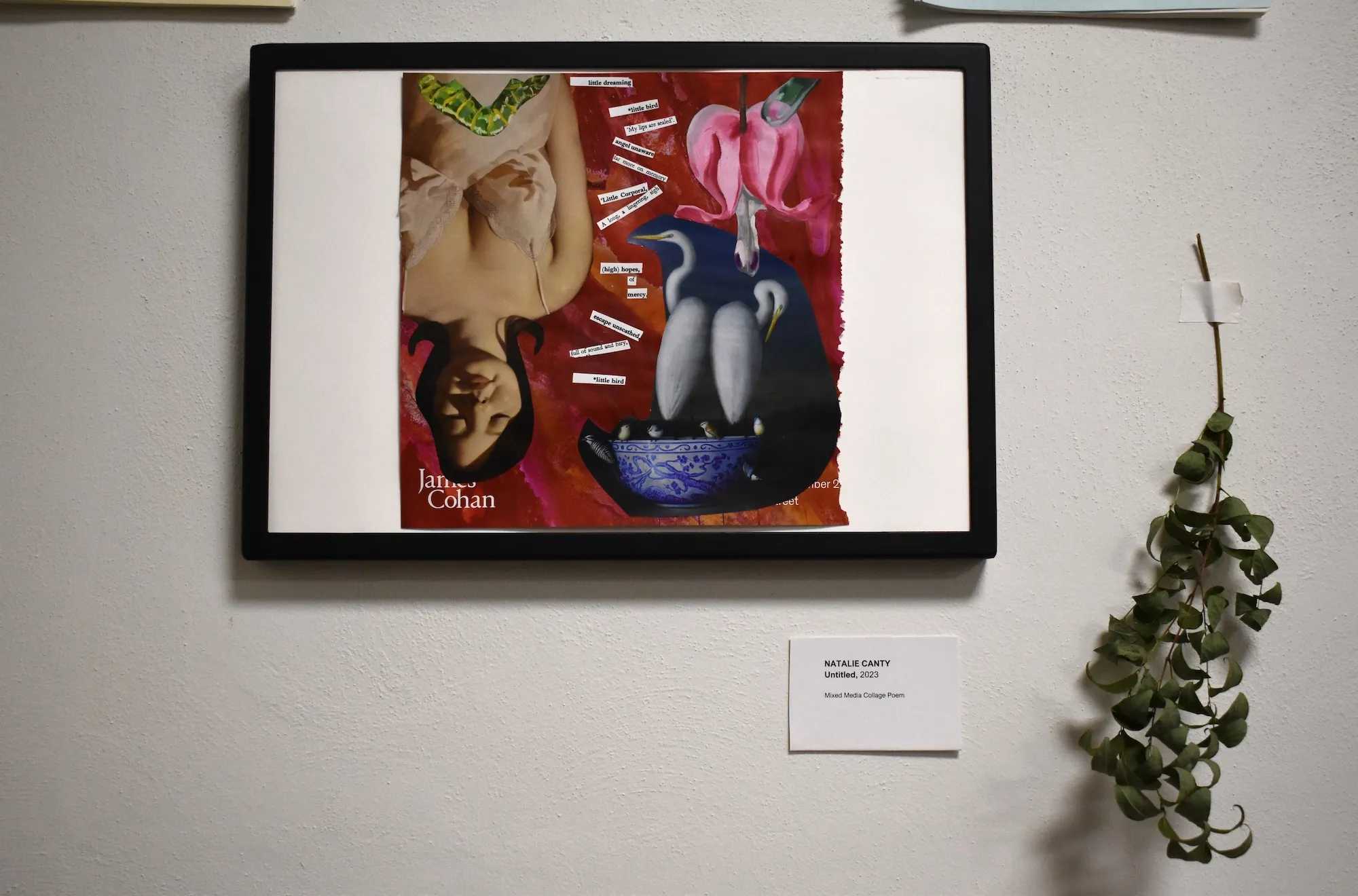 Student work displayed in LVC Humanities Suite 207/8