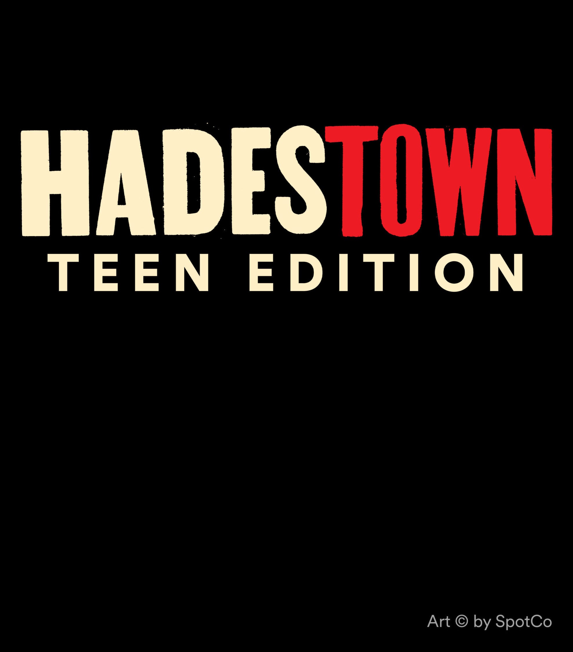 Hadestown Teed Edition show art by SpotCo