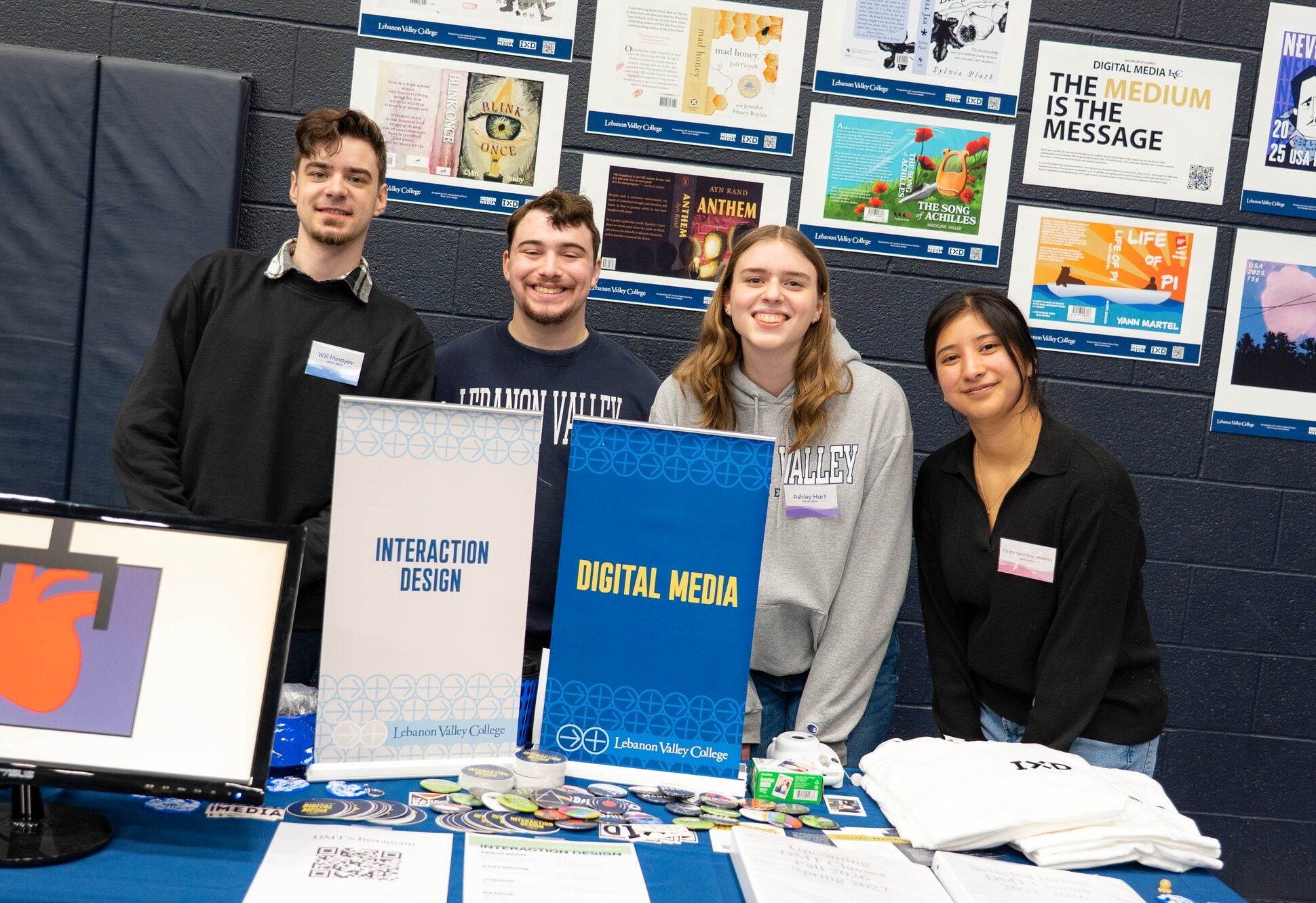 Digital Media and Interaction Design students at LVC Live event