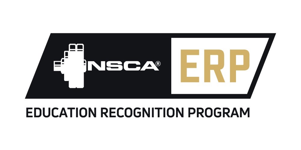 National Strength and Conditioning Association (NSCA) Education Recognition Program (ERP) logo