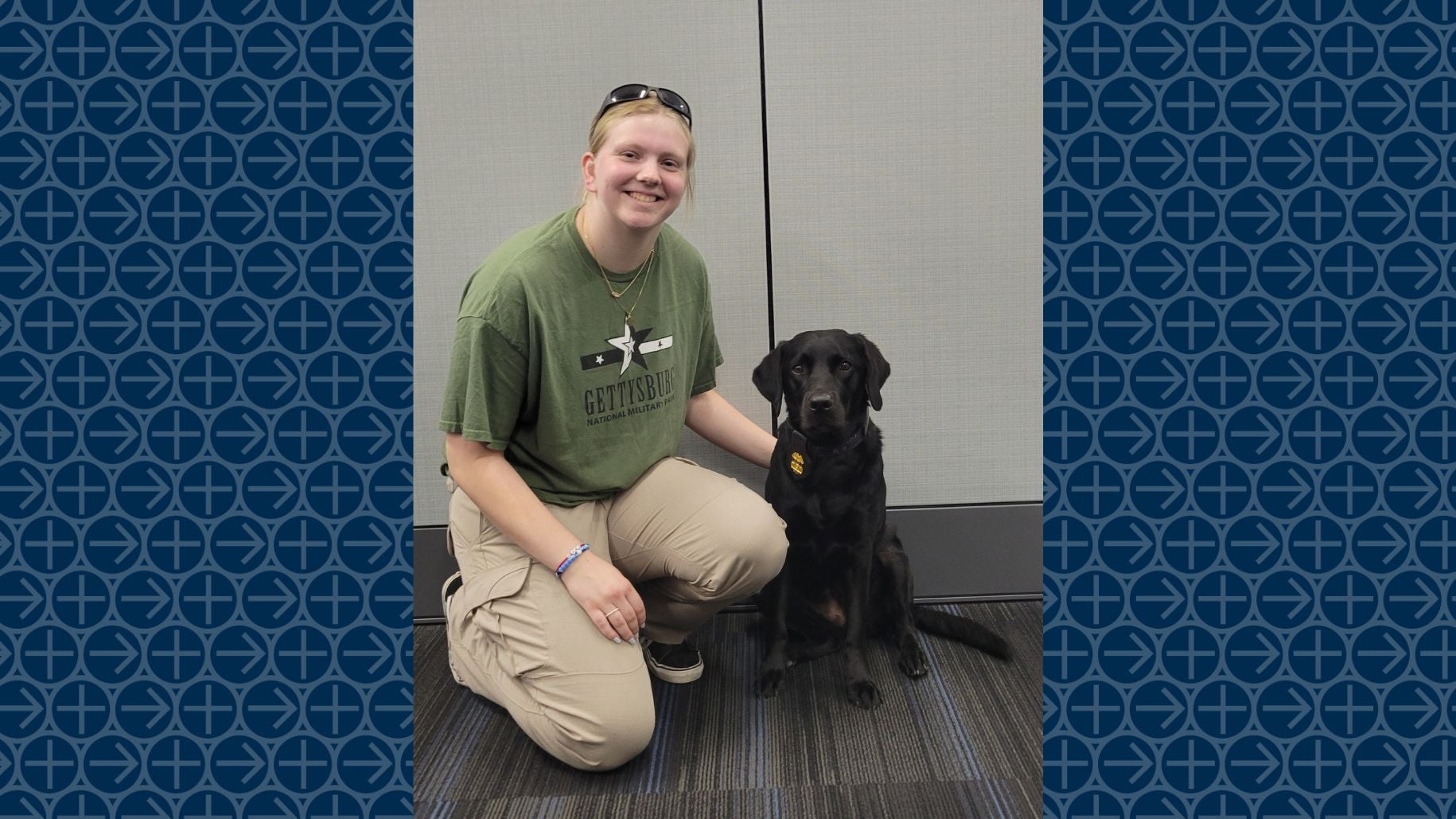 Stephanie Erisman with K-9