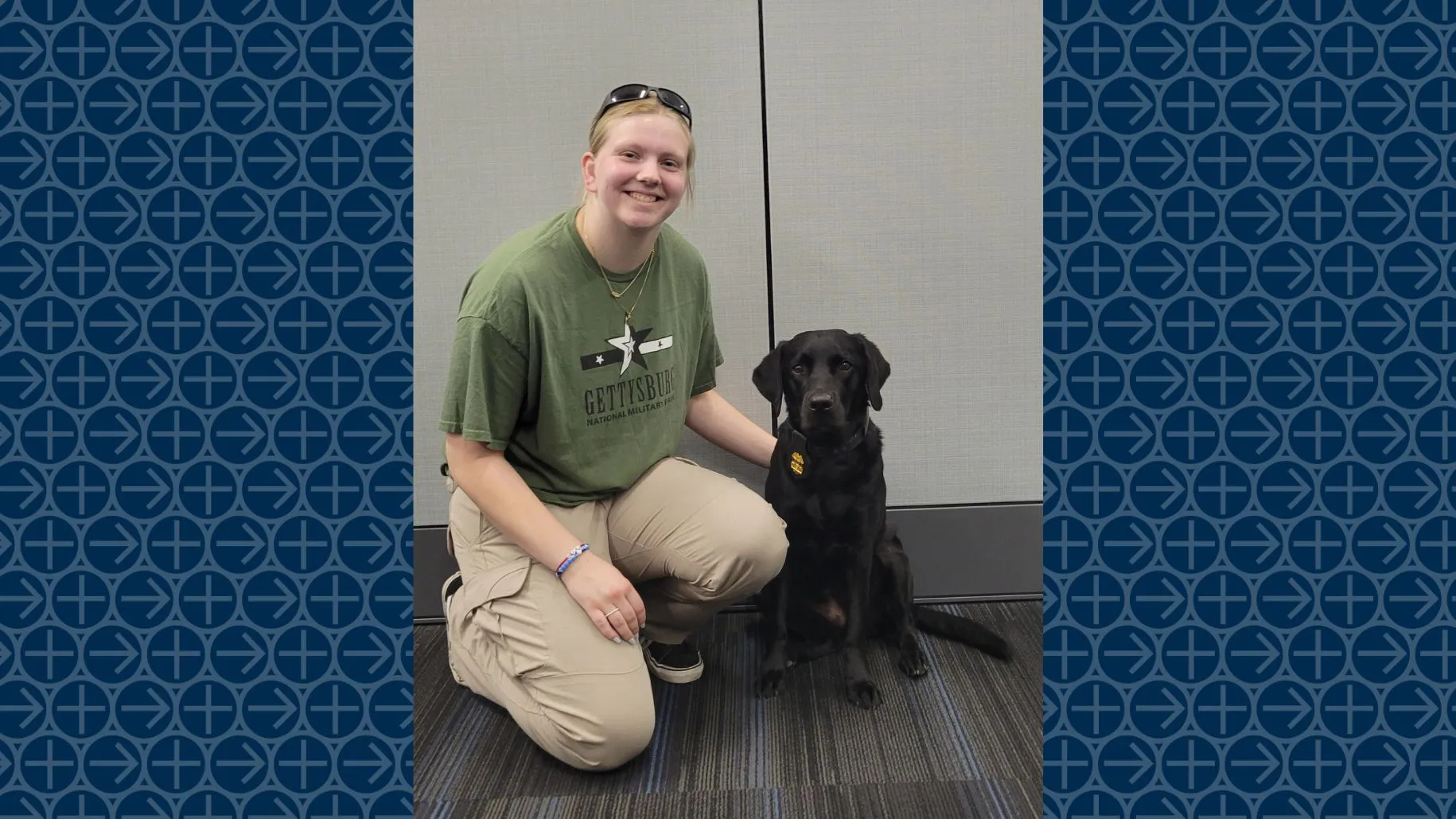 Stephanie Erisman with K-9