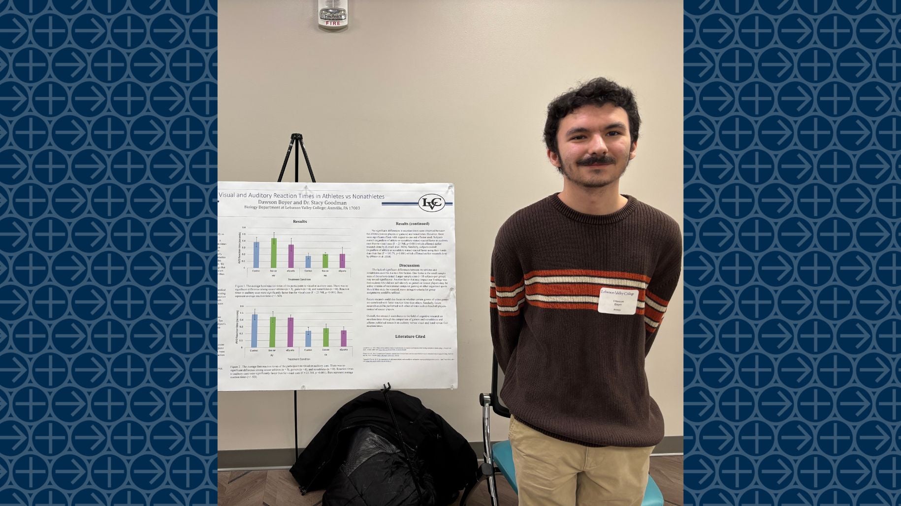 Dawson Boyer presents research at Inquiry Symposium