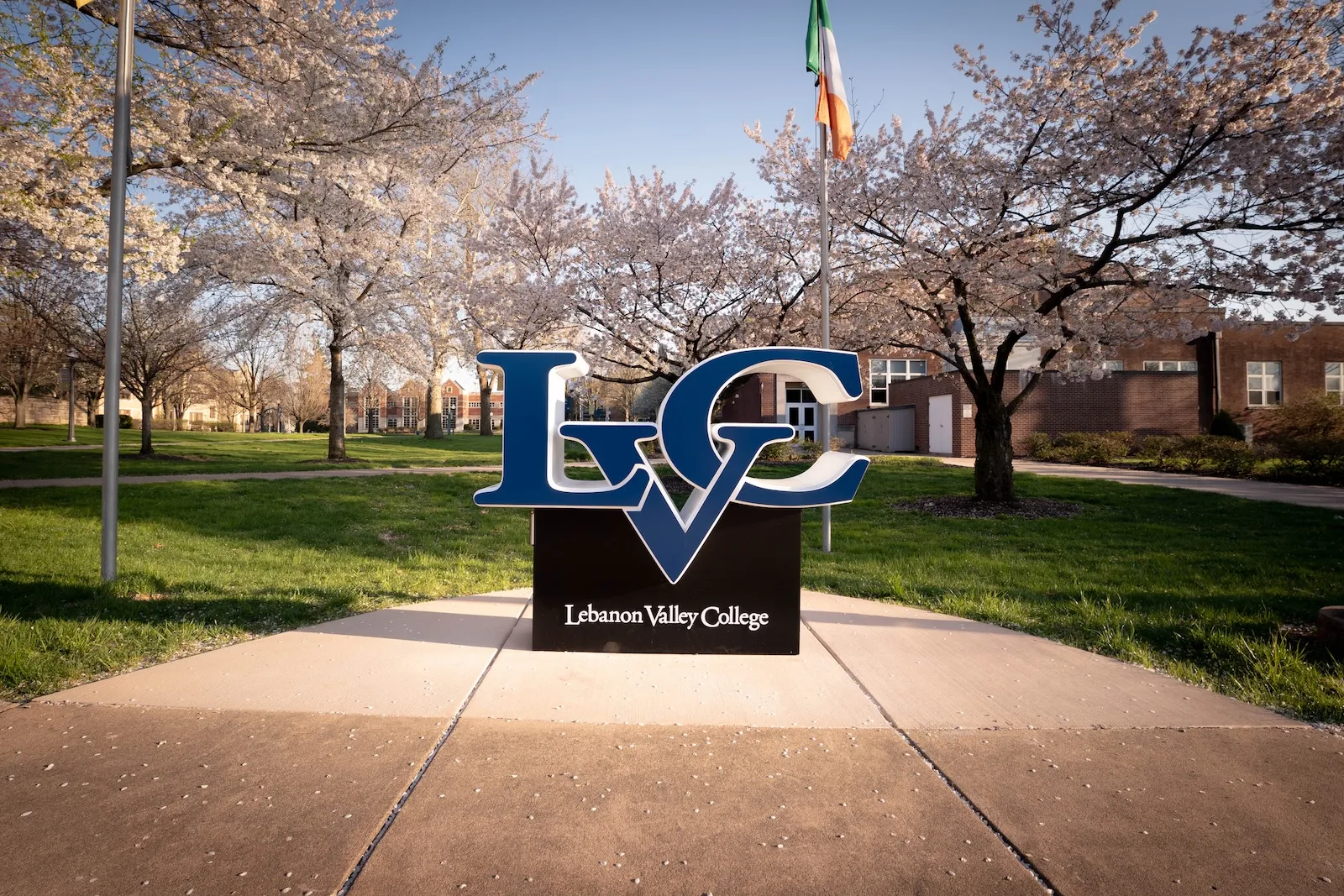 LVC sign in spring