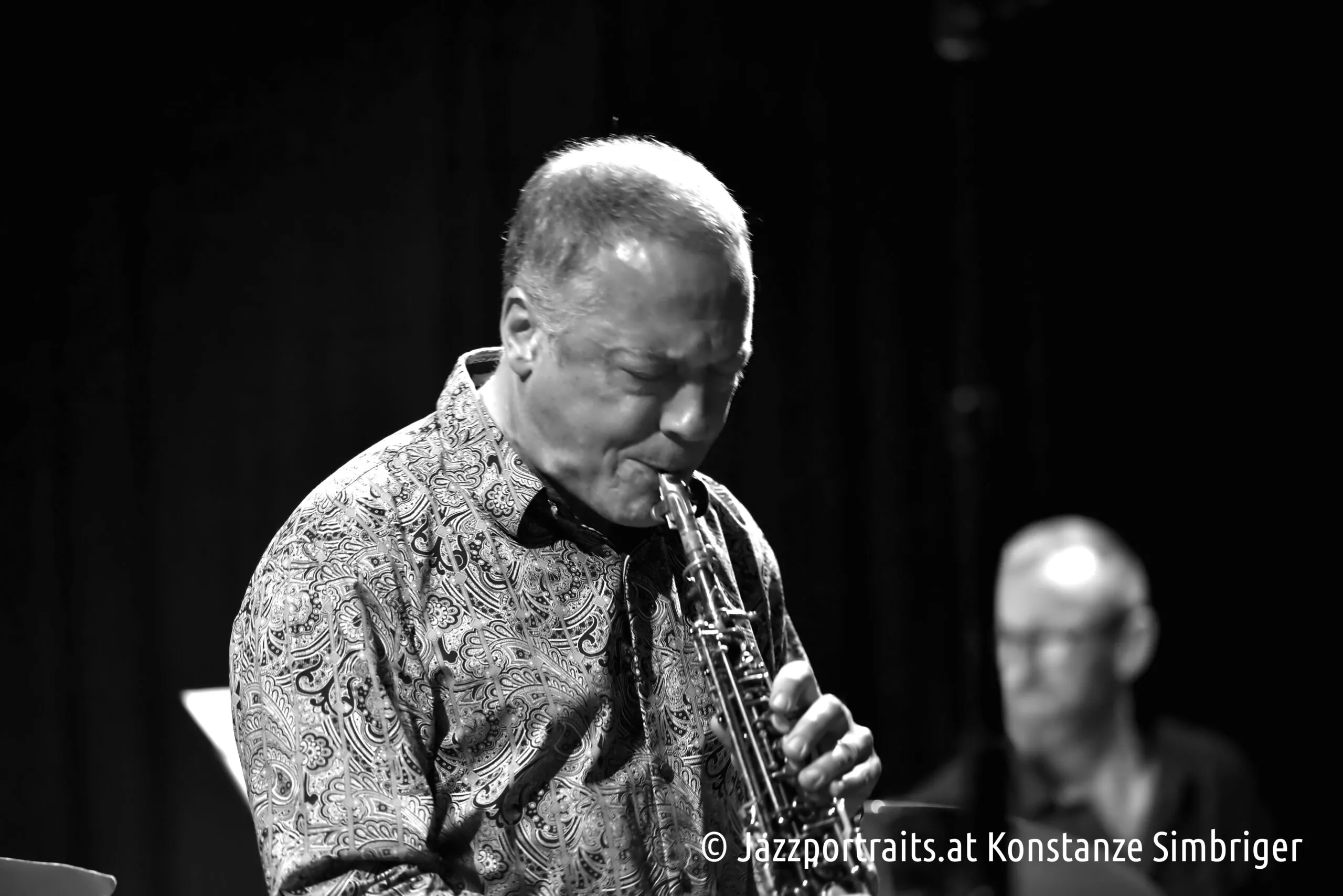Andy Middleton plays saxophone