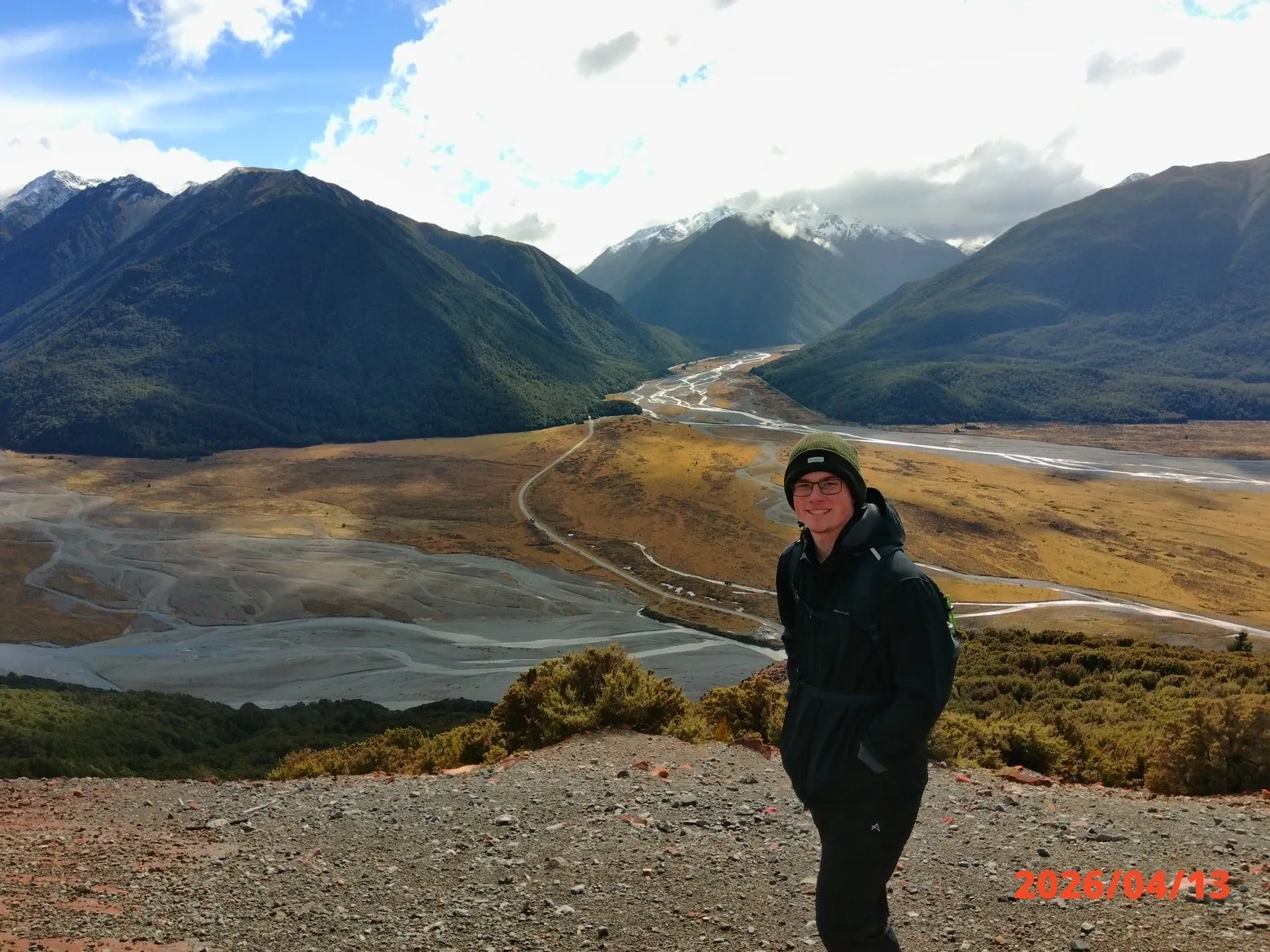 Colin Glines abroad in New Zealand