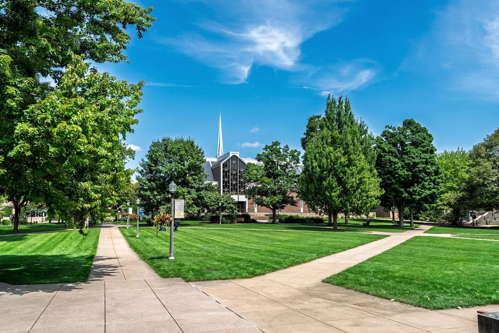 Miller Chapel and LVC academic quad