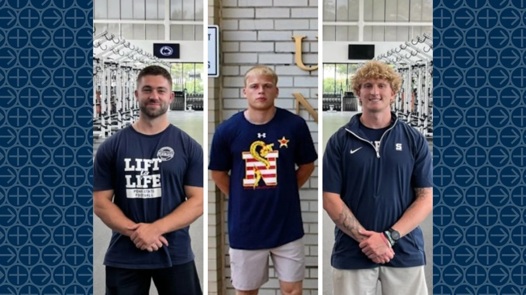 Matt Weese ’24, M’26, Colin Winters ’27, and Nick Gleason ’27