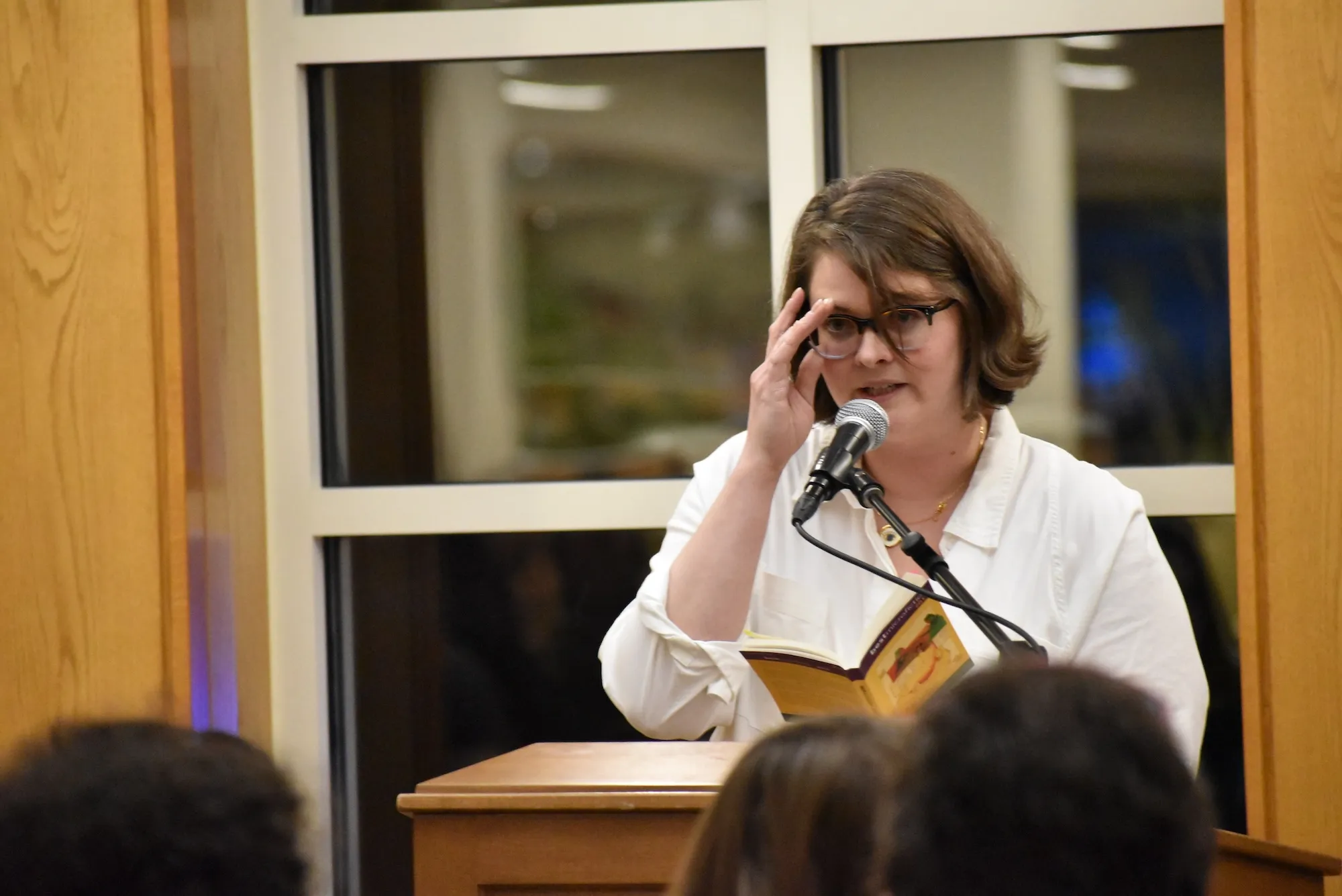 Meghan Phillips reads her work at Writing: A Life event