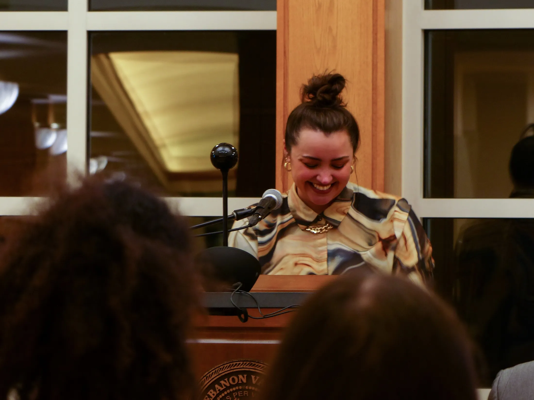 Brenna Womer reads at Writing: A Life event