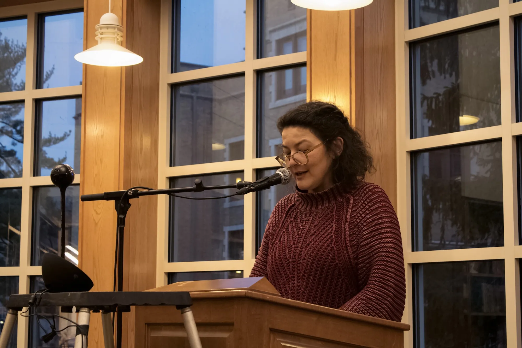 Cynthia Arrieu-King reads at Writing: A Life event