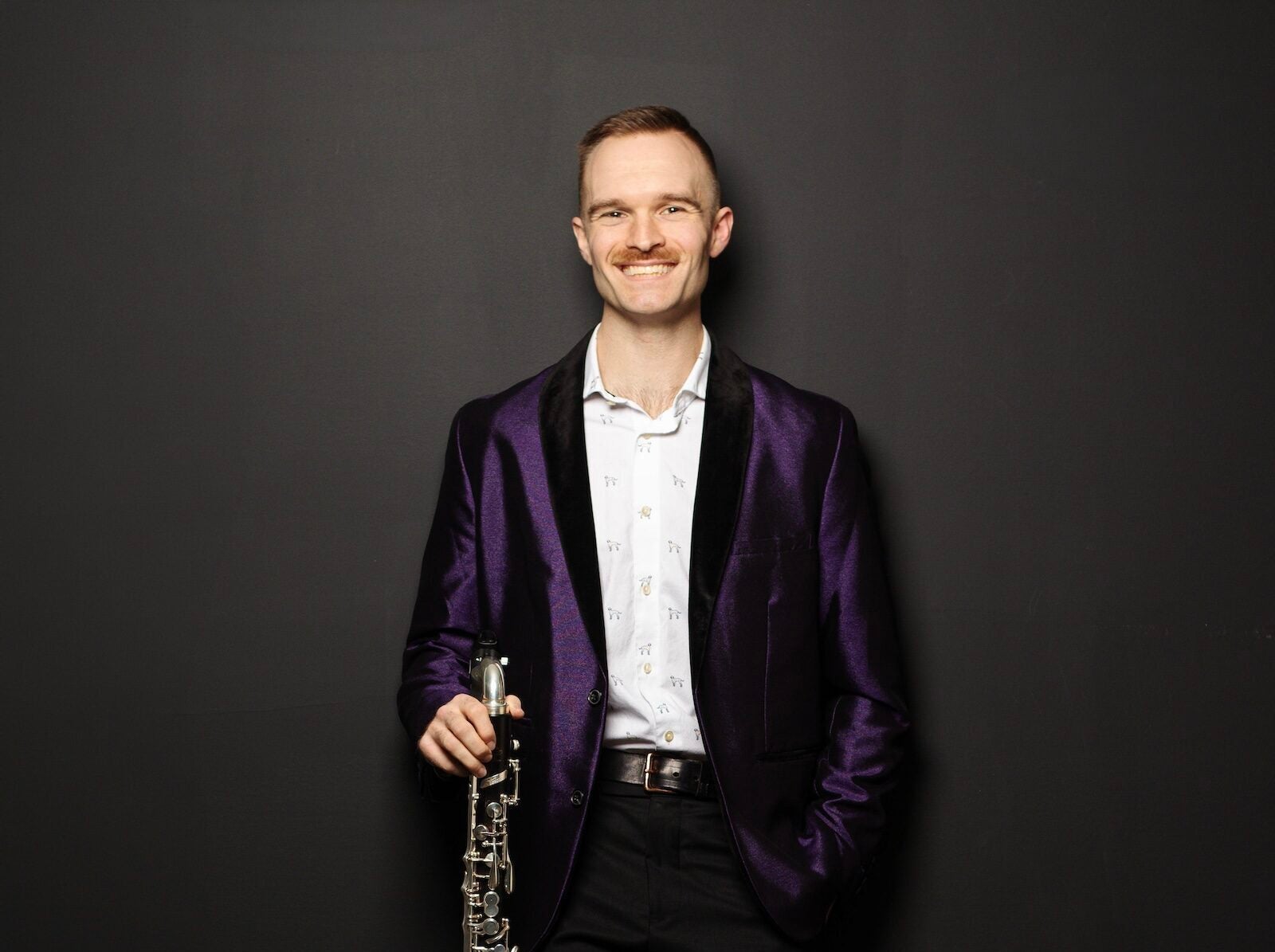 Dr. Steven Christ with bass clarinet