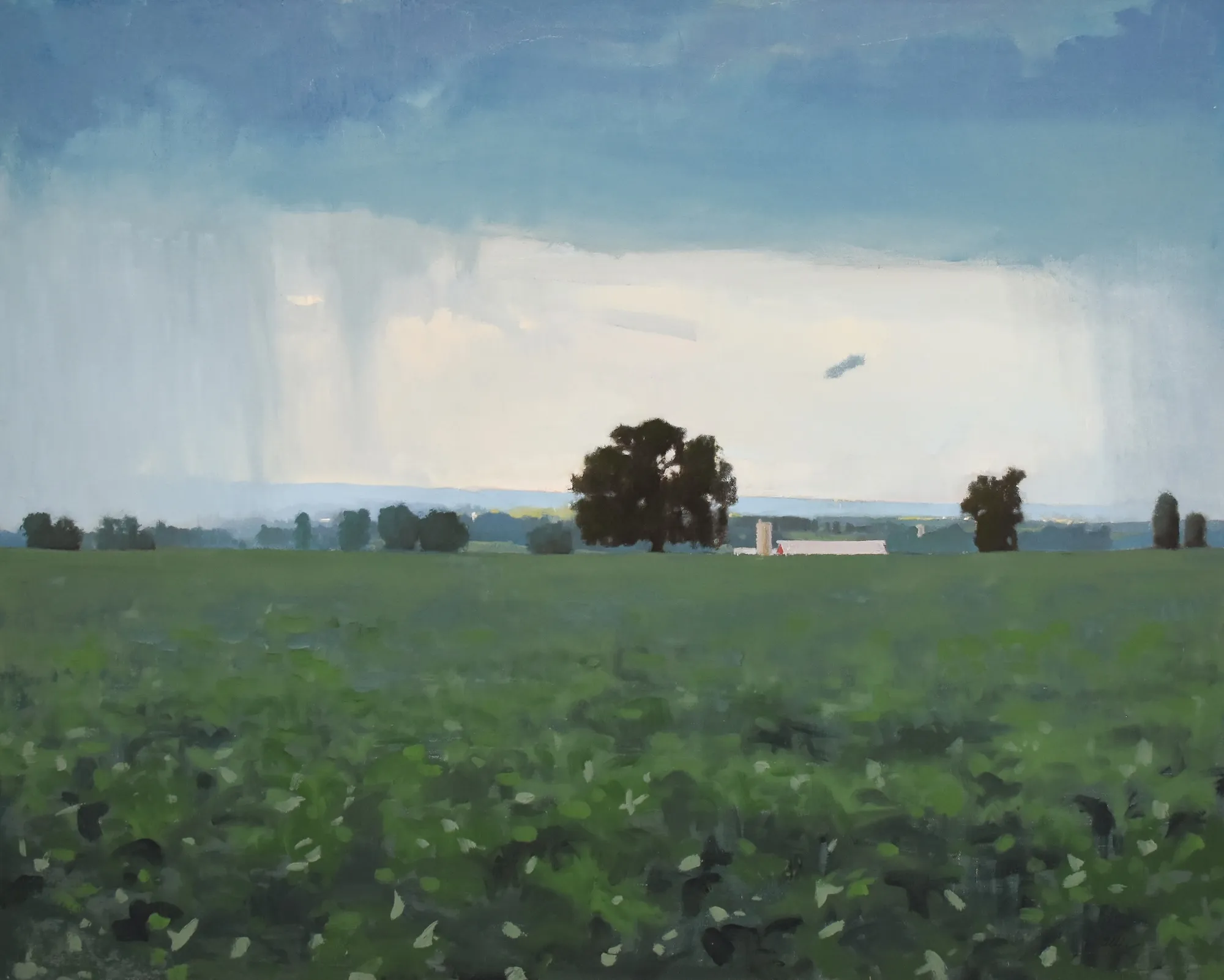 Michael Allen, Summer Rain, 2023, oil on linen, 32 x 40 inches
