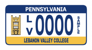 Sample LVC license plate